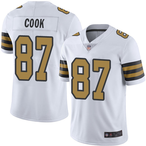 Men New Orleans Saints Limited White Jared Cook Jersey NFL Football 87 Rush Vapor Untouchable Jersey